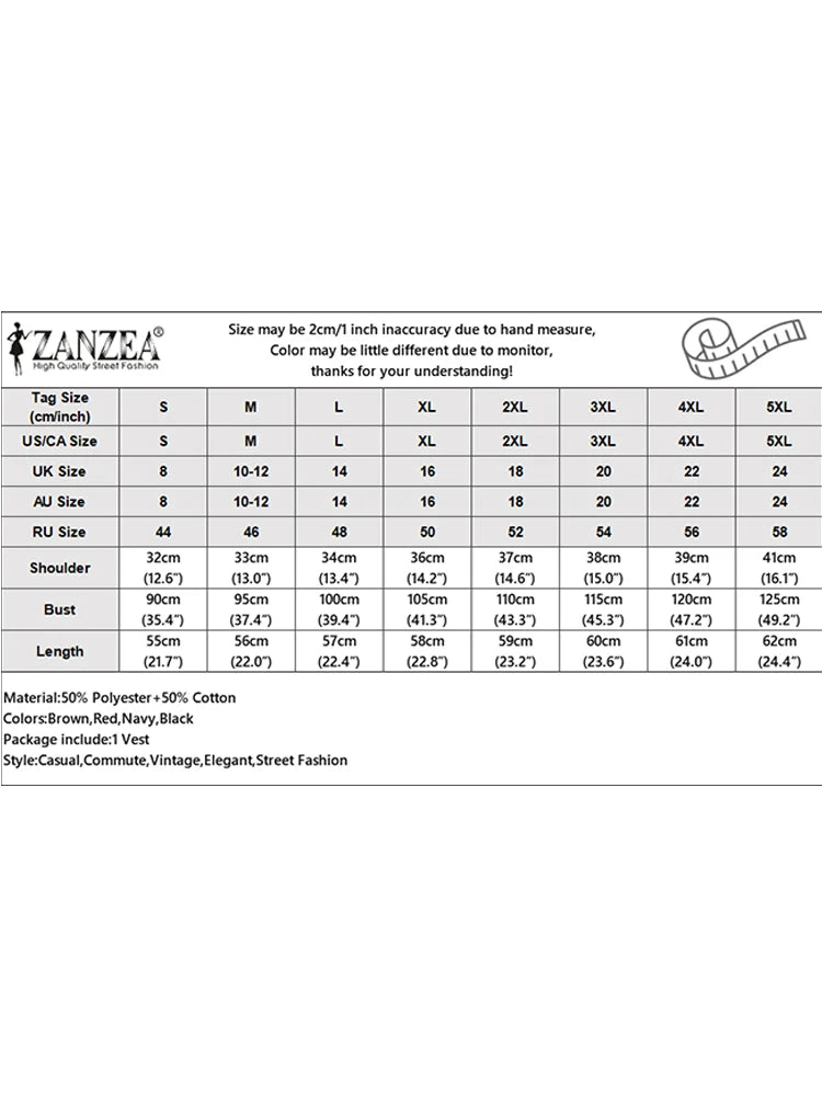 ZANZEA Womens Fashion Striped Waistcoat 2025 Summer Elegant Lapel Sleeveless Vests Tops Commute Office Lightweight Tank Tops