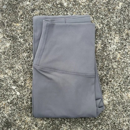 Solid Color High Waist Yoga Legging soft Women Sport Pant Tight Butter Athletic Gym Comprehensive Training Jog Back Waist Pocket