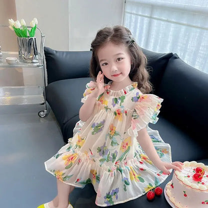 Summer Princess Dress Girl Clothes 7 To 8 Years Elementary School Student Woman Kid 14 Year Old Girls Dresses 10 12 Beach Child