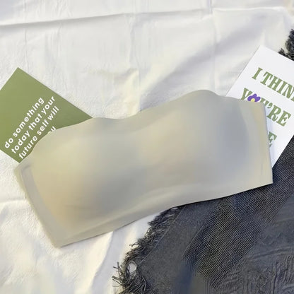 Women Push-Up Bras Removable Straps Bandeau Bra Non-wire Invisible Fixed 1/2 Cup Seamless Underwear Ladies Sexy Lingerie S-XL