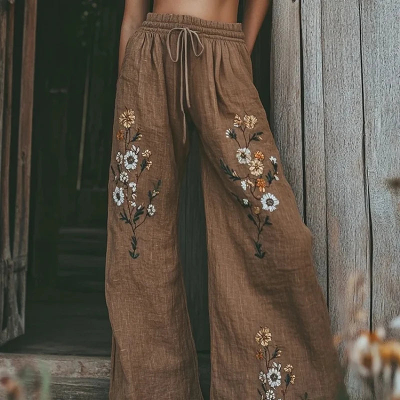 3D Cat Print Women's Wide-Leg Pants Fall/Summer Casual Comfortable Breathable Straight-Leg Pants Street Style Trendy Long Pants