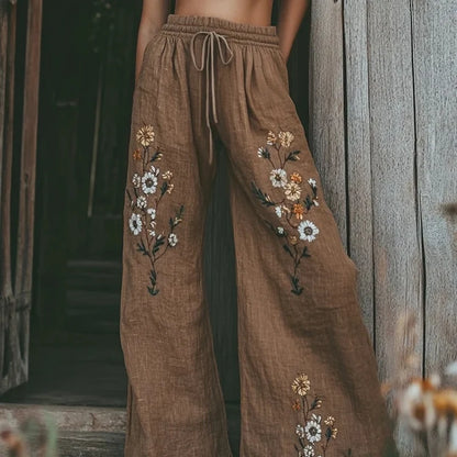 3D Cat Print Women's Wide-Leg Pants Fall/Summer Casual Comfortable Breathable Straight-Leg Pants Street Style Trendy Long Pants