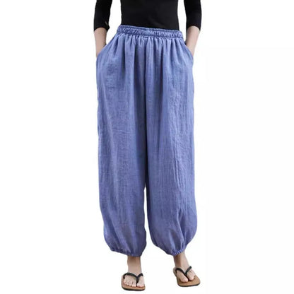 Pakistani Salwar Kameez Cotton Wide Leg Pants Light Green Mid Waist Trousers Elastic Waist Loose Pants Blue Harem Pants for