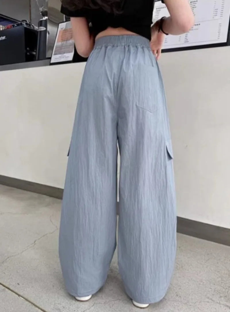 Kids' Cargo Pants Summer Lightweight Mosquito Repellent Loose Fit Wide Leg Anti Bite Children's Pants 5-12 Years
