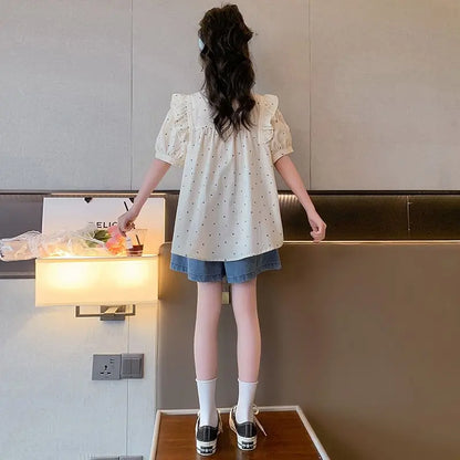 Children's Clothes Set Girl From 10 12 Years Fashion Girls Kids Sweatshirt Luxury Sets Clothing 8 7 2025 Teenagers Girls' Summer