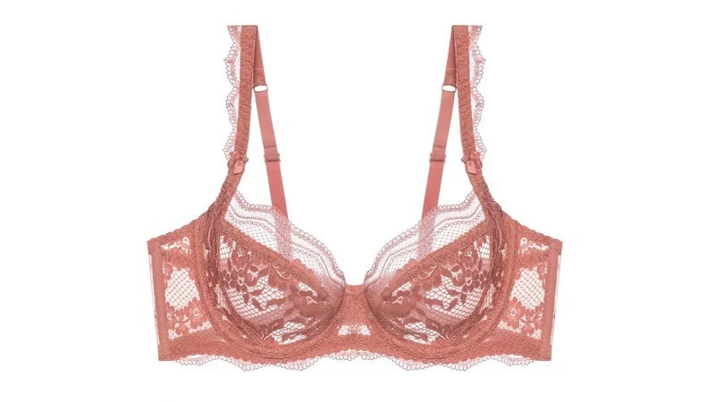 BANERDANNI La Parlé Elegant Floral Lace Bra Set Large Bust Looks Smaller Lightweight Breathable Pure Desire Bra & Set Hot Seller
