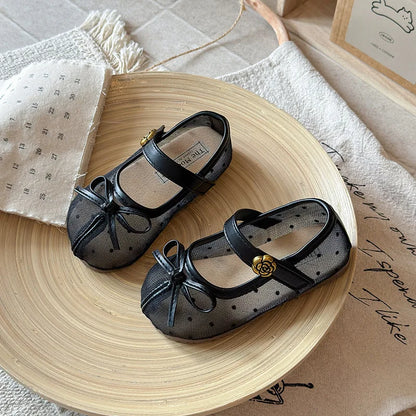 Fashion Women Shoes 2026 Spring/summer Cute Kid Shoe 1-12y Bow Princess Shoes Performance Shos Cute Girl Shoes