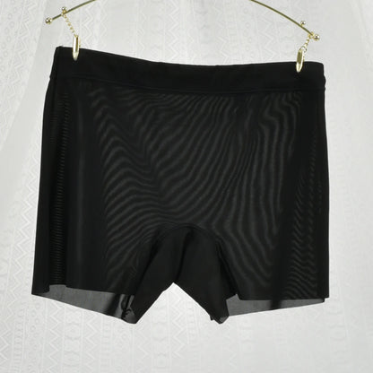 1pc Summer Ice Silk Ultra-thin Boxer Underwear Women Seamless High Waist Panties Plus Size Quick Dry Female Safety Short Pants