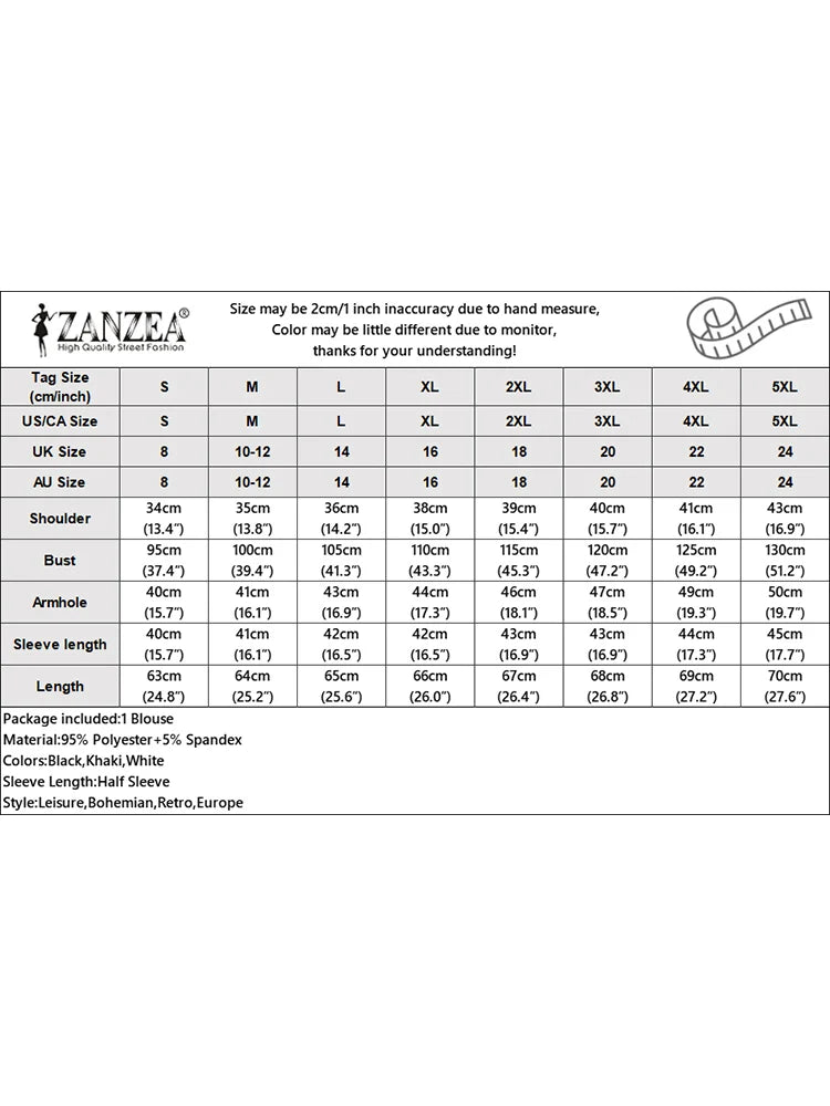 ZANZEA Elegant Women's Blouses Fashion O-Neck Floral Chiffon Sleeve Patchwork Loose Tops 2026 Spring Summer Woman Clothes S-3XL