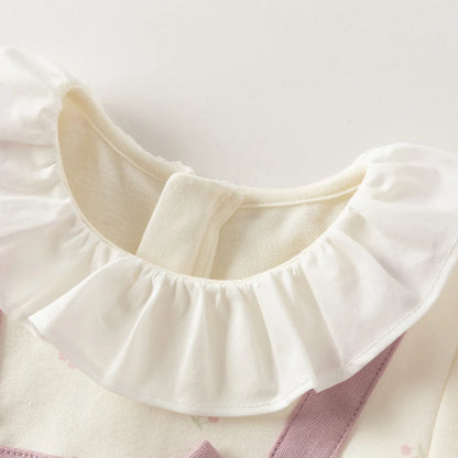 Dave Bella Girl Dresses Spring Autumn Dress Long Sleeve Cotton Sweet Bow Children Princess Clothes Elegant Charm Party DB3263030