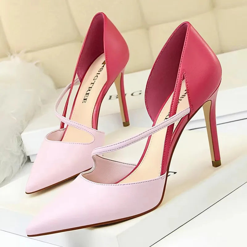 BIGTREE Shoes High Heels Woman Pumps Stiletto Women Shoes Women Basic Pump Fashion Women Sandals Female Shoes Stilettos 9.5 cm