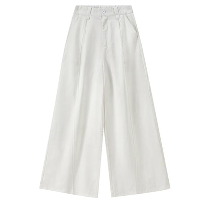 SENTUBILA Women's Wide Leg Baggy Pants 2026 Spring Lyocell Cotton Loose Full Length Trouser Elastic Waist Pant Woman W61KD6035