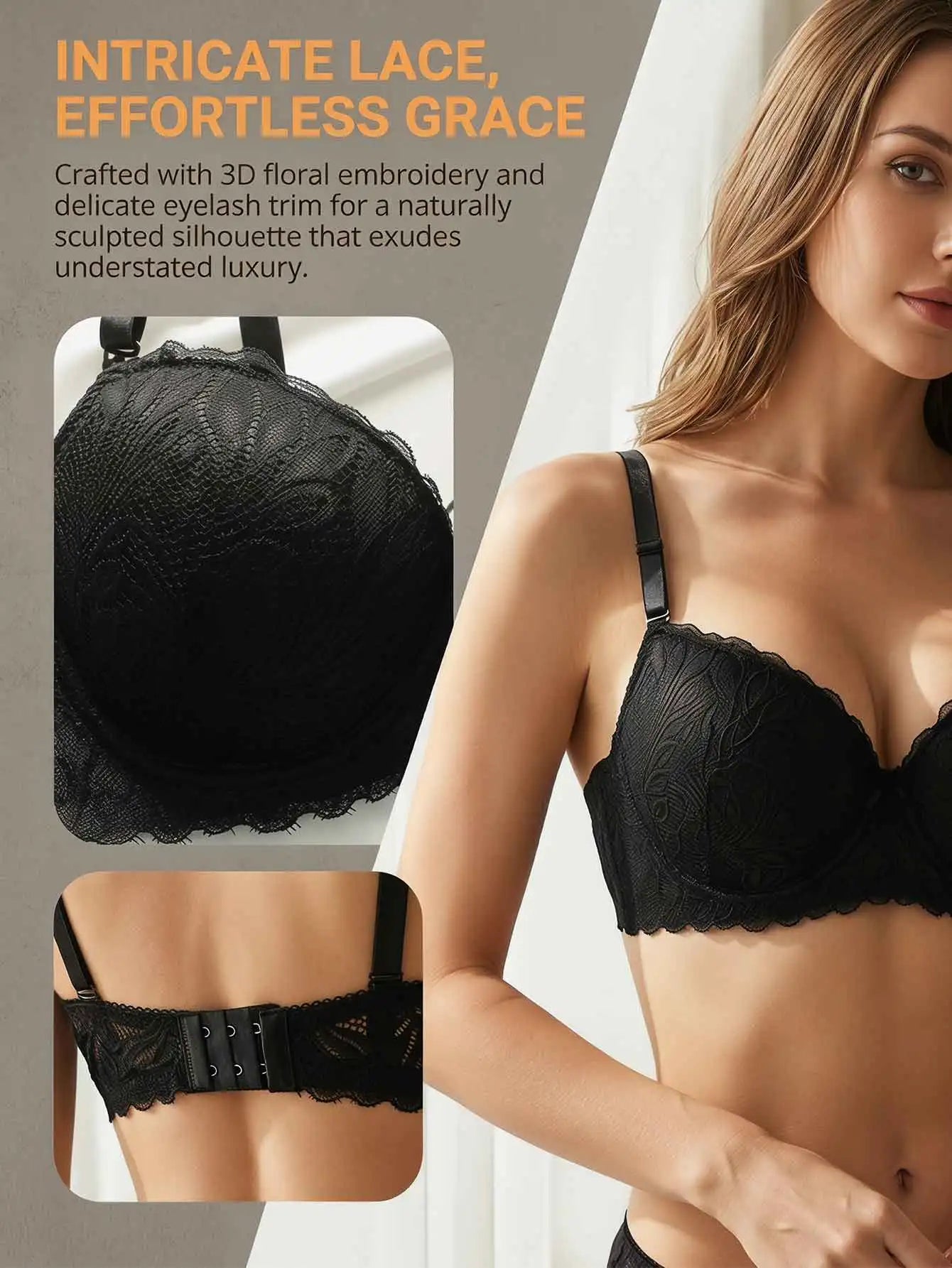 Red Lace Bra and Panty Set Women Sexy Push Up Underwear Embroidered Elegant Bridal Lingerie Valentine’s Day Gift A3005