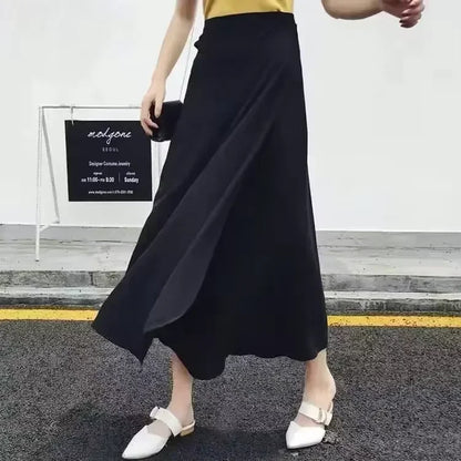 Summer Beach Floral Skirt for Women Cotton High Waist Wrap Maxi Skirt Long with Side Slit & Tie Detail Boho Style Design