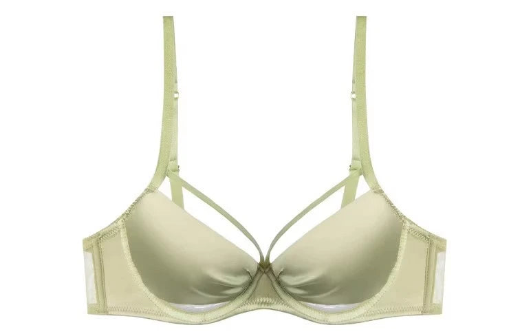 섹시 Push Up Bra Victoria Style - Wireless Slimming Lingerie Large Breasts, French Thin Tapered Bralette Anti Sag T-Shirt Bra