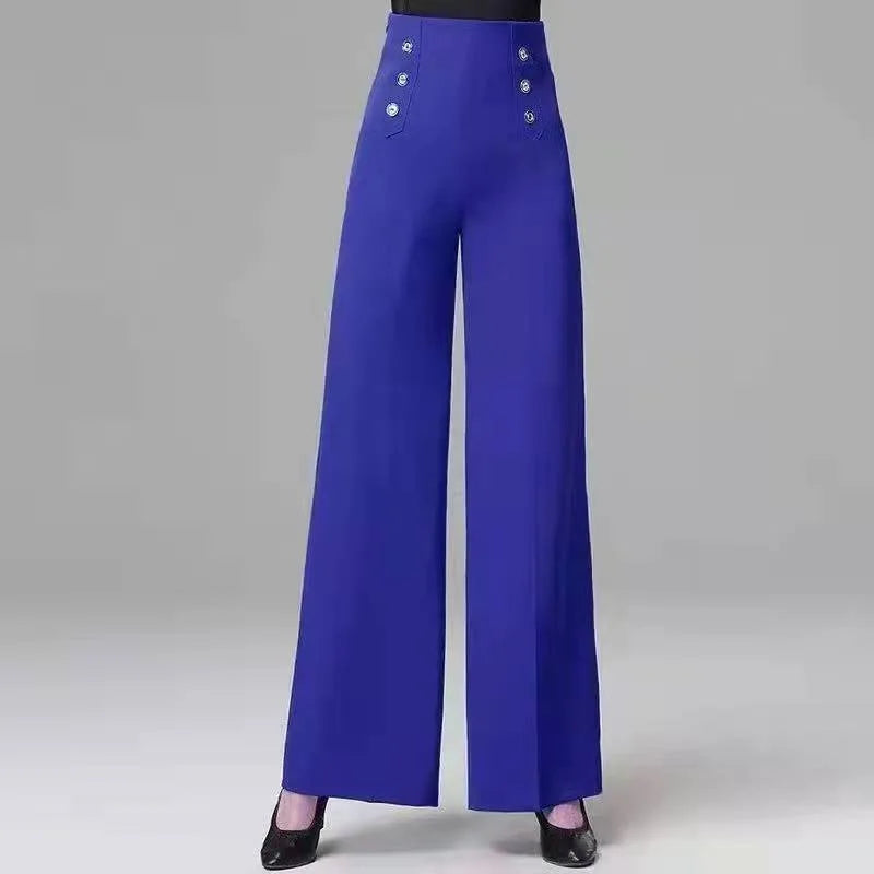 High Waisted New Dance Pants For Women Social Dance Wide Leg Pants Slimming And Versatile Dance Pants Womans Bottoms