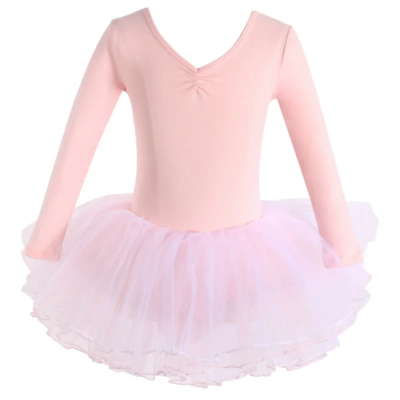 Summer Casual Ballerine Girl Dress Tutu Dance Ballet Children's Clothing Gymnastics Girls Dresses Ballet Leotards Vestidos