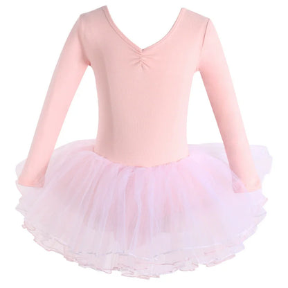 Summer Casual Ballerine Girl Dress Tutu Dance Ballet Children's Clothing Gymnastics Girls Dresses Ballet Leotards Vestidos
