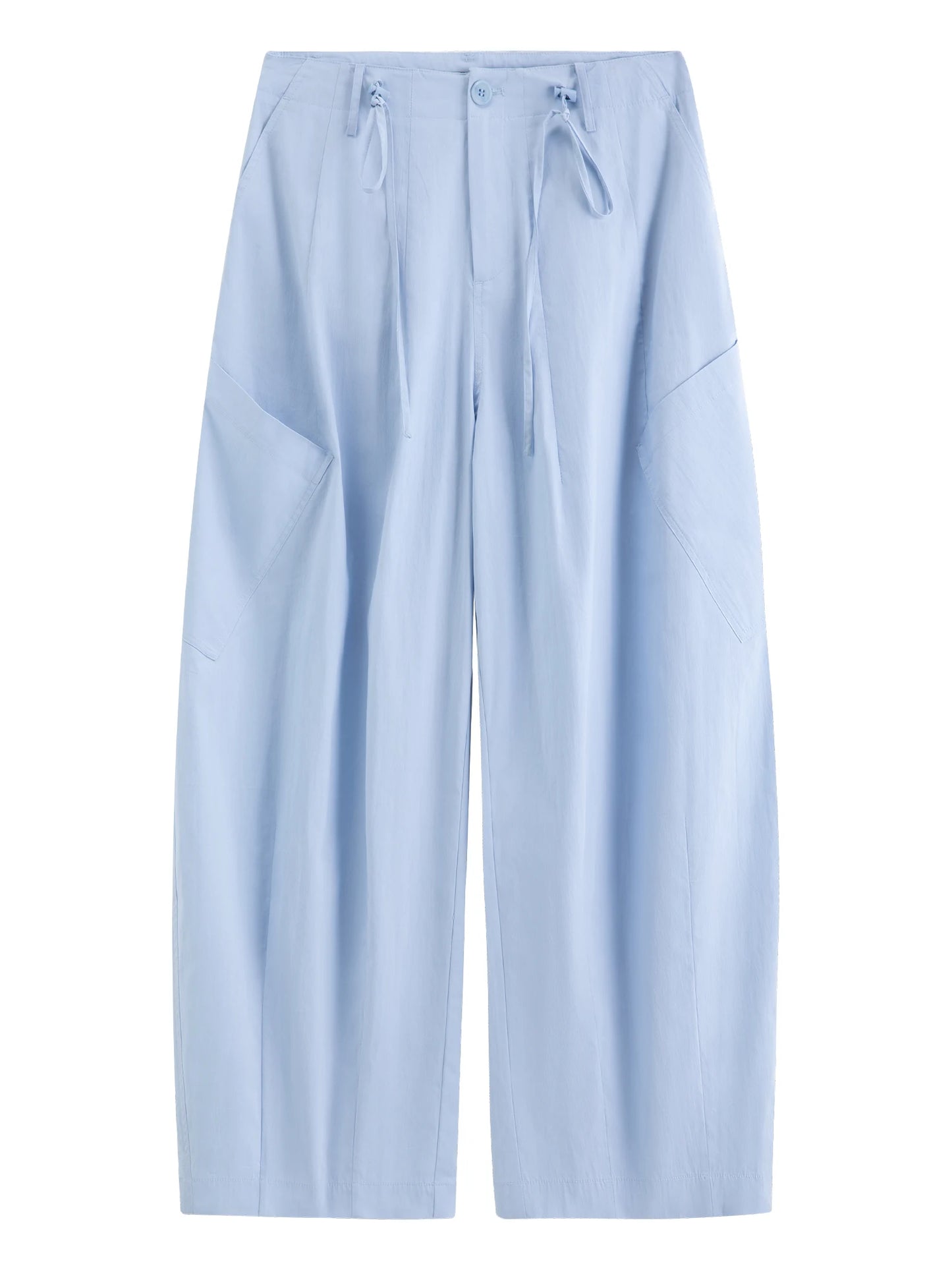 FSLE 2026 Summer Women's Casual Mid-Rise Balloon Pants with Barrel Leg Silhouette - Relaxed Fit for Daily and Summer Wear