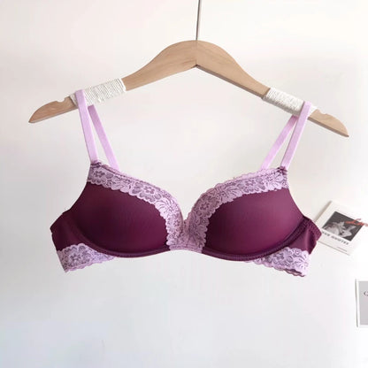 Sexy Leopard Print Lingerie Set For Women, Wirefree Seamless Push Up Lace Bra, Alluring Enhancing Comfort Daily Intimates