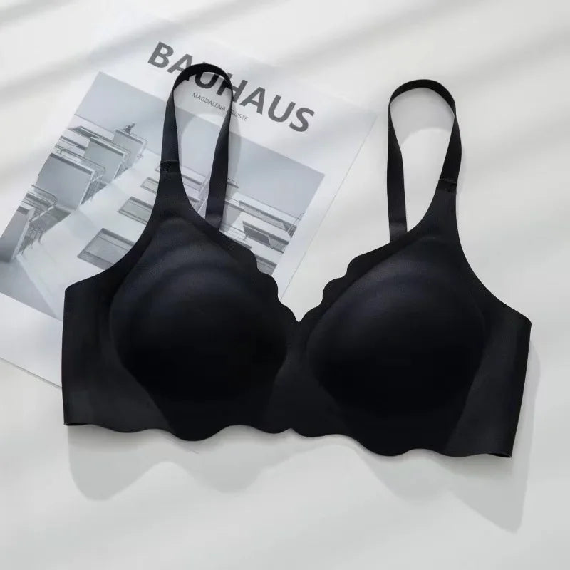 BH Bralette Top Women's Underwear No Steel Ring Pure Desire Comfortable Upper Support Sling Adjustable Beauty Back Bra for Women