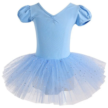 Summer Casual Ballerine Girl Dress Tutu Dance Ballet Children's Clothing Gymnastics Girls Dresses Ballet Leotards Vestidos