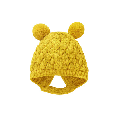 Newborn Baby Shoes Knitted Infant Girls Boys Boots Cute Butterfly-knot Toddler Walk Bed Shoes Warm 0-18M Accessories Hats Gloves