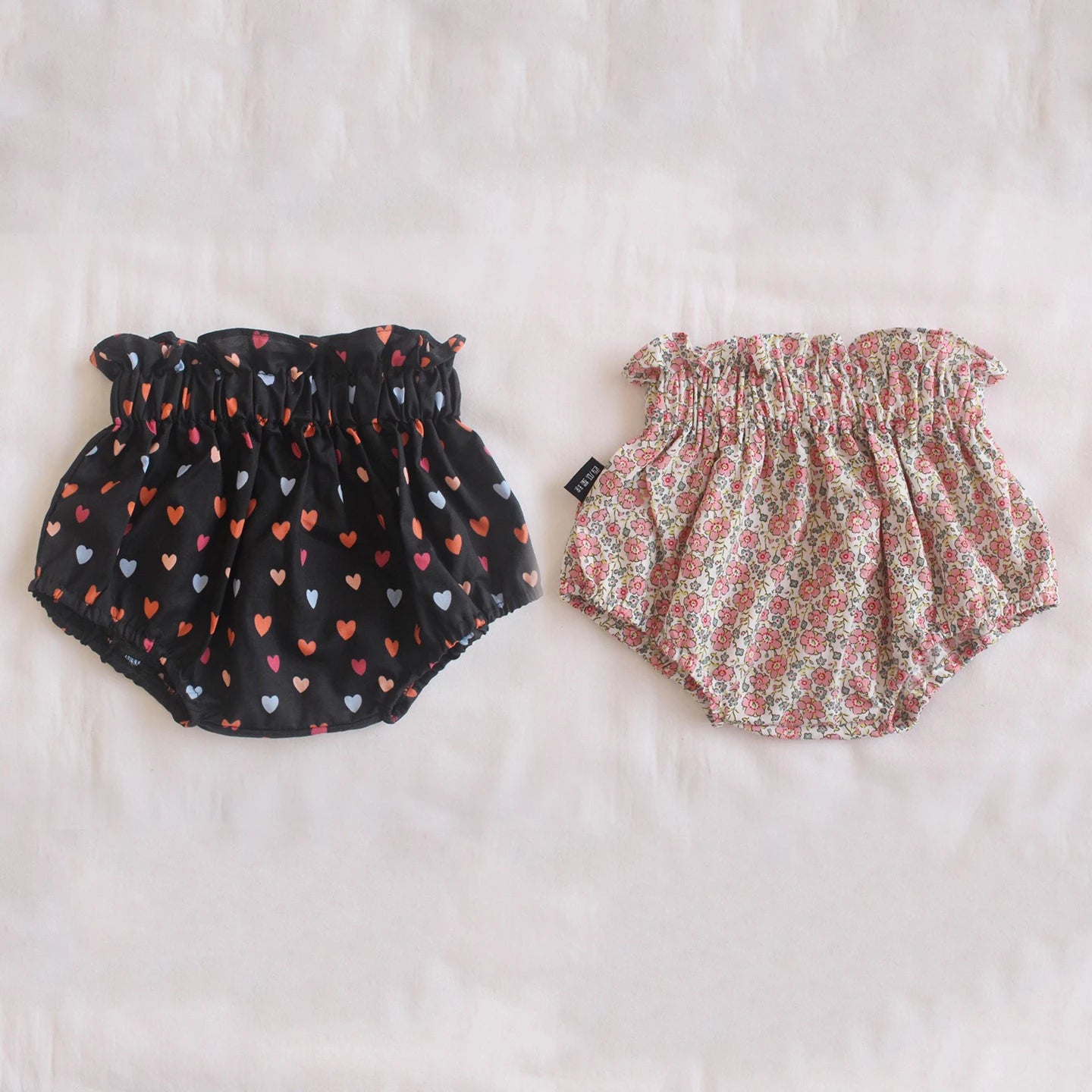 Ircomll 2pcs Summer Toddler Baby Girl Shorts Cotton Linen Floral Breathable Lounge Kids Pants Children Loose PP Pants Shorts