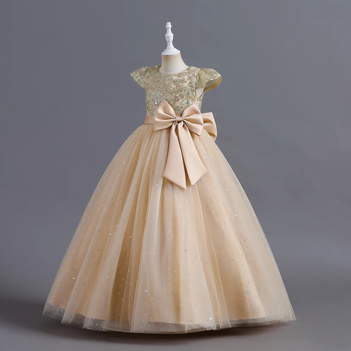 3-12 Years Girls Princess Bridesmaid Dress Kids Long Prom Ball Gowns Children Wedding Birthday Party Dresses Christmas Vestidos
