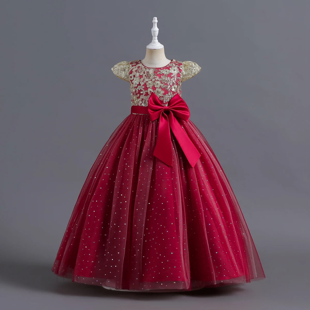 3-12 Years Girls Princess Bridesmaid Dress Kids Long Prom Ball Gowns Children Wedding Birthday Party Dresses Christmas Vestidos
