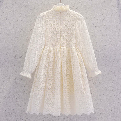 Baby Outfits Lace Dresses for Girls Party Elegant Dress Kids Princess Pink Costumes Teenagers Children Clothes 4 6 8 10 12 Years
