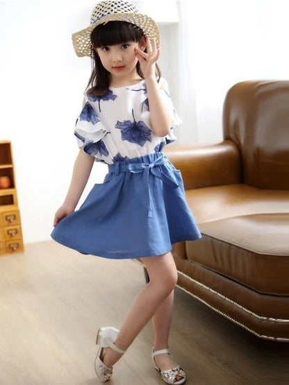 Children's Sets 8 To 14 Year Old Girls Clothes Outdoor Kids Girl 12 Years Fashion Letters Summer Luxury From 13 Child Girl's Set