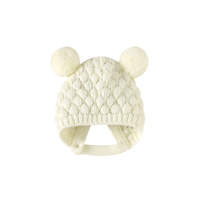 Newborn Baby Shoes Knitted Infant Girls Boys Boots Cute Butterfly-knot Toddler Walk Bed Shoes Warm 0-18M Accessories Hats Gloves