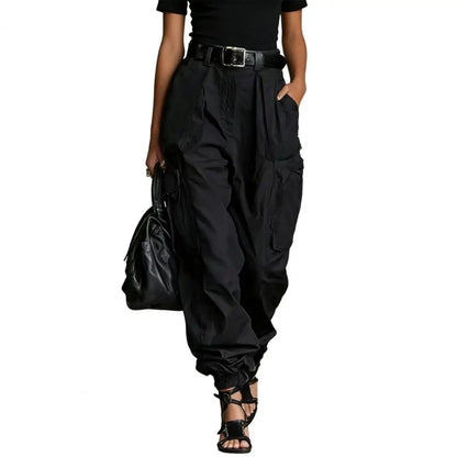 Baggy Cargo Trousers Women Pants Adjustable Leg Openings Full Ankle Length Baggy Trousers Cargo Comfortable Women Pants
