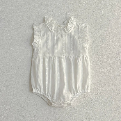 0-24M Baby Clothes Summer Baby Girl Bodysuit Floral New Female Baby Small Flying Sleeve Romper Dress Newborn One-piece Jumpsuit