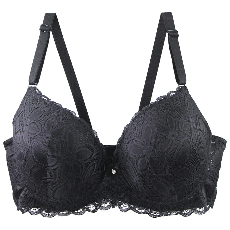 2025 New Sexy Padded Push Up Bras 36/80 38/85 40/90 42/95 44/100 46/105 48/110 CDE Cup Underwear For Women Plus Size Lingerie