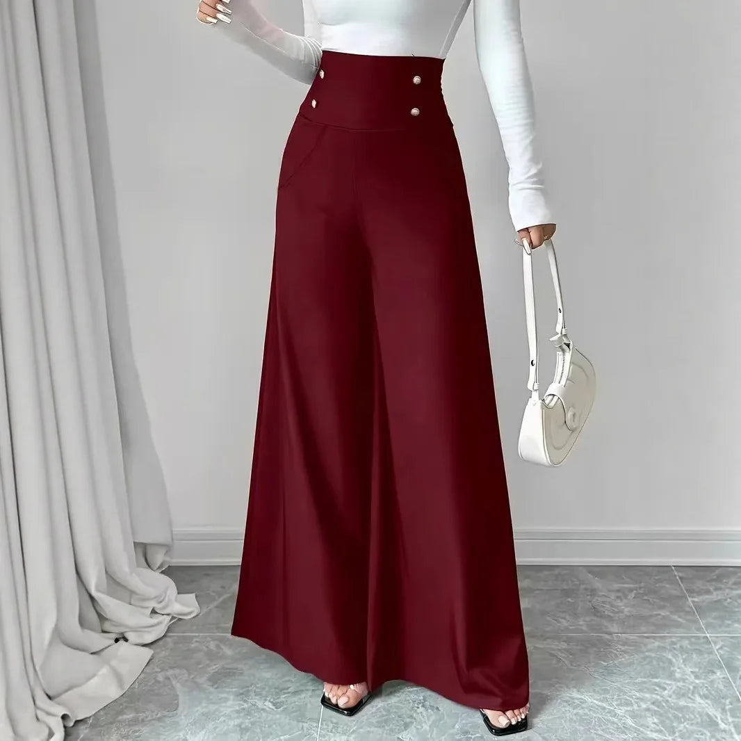 Women's Fashion Pants Straight Office Lady New Arrival Trendy Comfortable Breathable