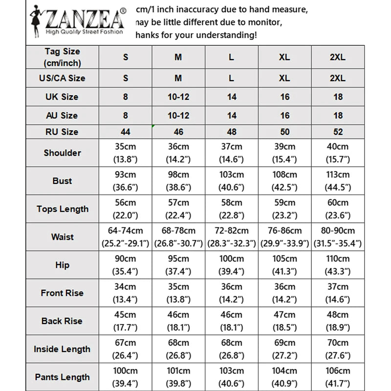 2026 ZANZEA Summer Wide Leg Pant Sets Stylish Lapel Neck Sleeveless Shirt Trousers Suit Women Solid OL Work Outfits 2 Piece Sets