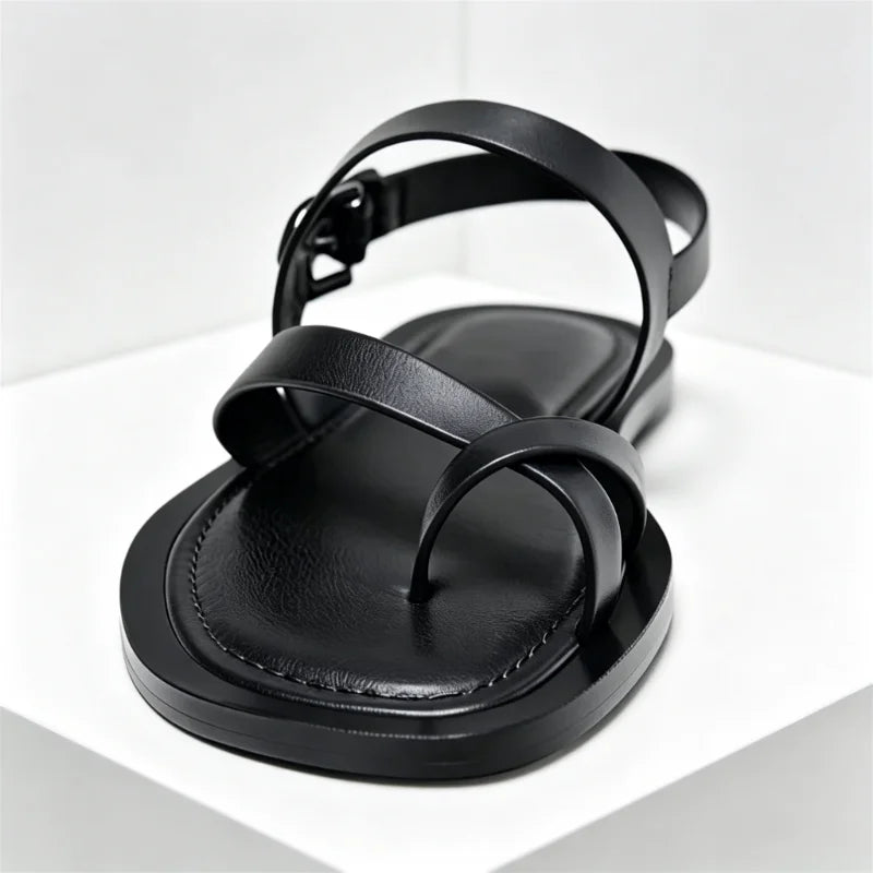 Designer Cross-Strap Flat Sandals Women Summer Non-Slip Comfortable Beach Shoes Fashion Front & Rear Strap Sandalias De Mujer