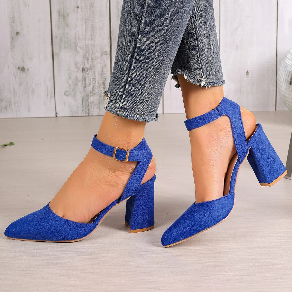 Women Sandals New Hot Sale Fashion Baotou High Heels Women Solid Color Outdoors Sexy Party Slender Heel High Heels Sandals Women