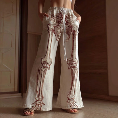 3D Cat Print Women's Wide-Leg Pants Fall/Summer Casual Comfortable Breathable Straight-Leg Pants Street Style Trendy Long Pants