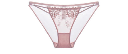 MOYISU Parisian Lace Bust Reducer - French Steel Ring Bra Set Rabbit-Ear Design Slimming Minimizer Lingerie Tushy for Full Chest