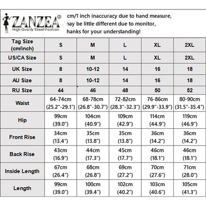 ZANZEA Women Casual Trousers Summer Bohemian Holiday Pants Elastic Waist Baggy Pantalon Vintage Lace -Up Striped Beach Palazzo