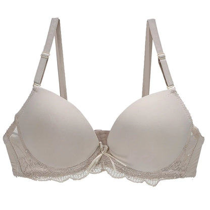 2023 New Sexy Push Up Bra BCDE Cup Women Pink Blace Blue Green Khaki Purple White Brassiere Underwear Underwire Female Lingerie