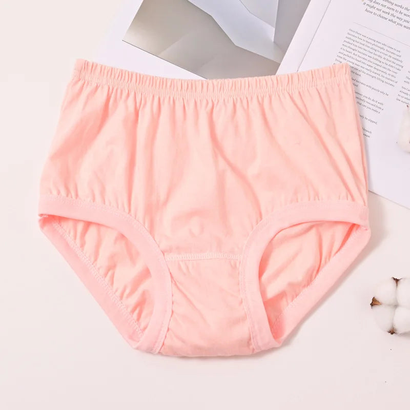 1pcs Pure Cotton Women Panties Large Size High Waist Underwear Briefs Mother Breathable Comfort Panty Plus Size Female Lingeries