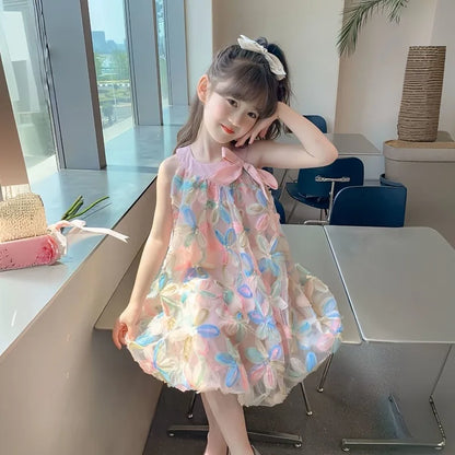 Floral Print Children's Dress Girl 8 To 12 Years Kid's Summer 4 Year Old Clothes Girls From 10 14 9 Child Skirt Kids Luxury 7 11