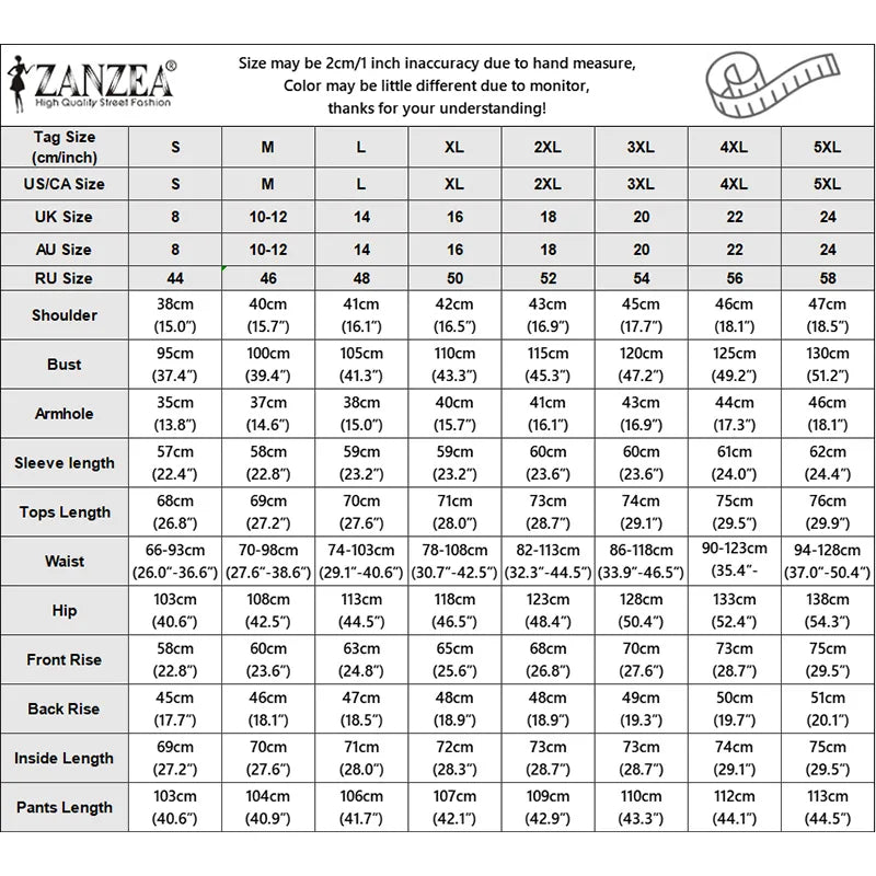2026 Autumn Office Outfits ZANZEA Women Lapel Neck Long Sleeve Tops Pant Sets Casual Solid Color OL Work Tracksuit 2 Pieces Sets
