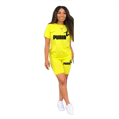 New Quality Casual Woman Clothing Summer Two Piece Set 2026 Women Tracksuit T-Shirts O-Neck Shorts Daily Short Sleeve Hot Sales