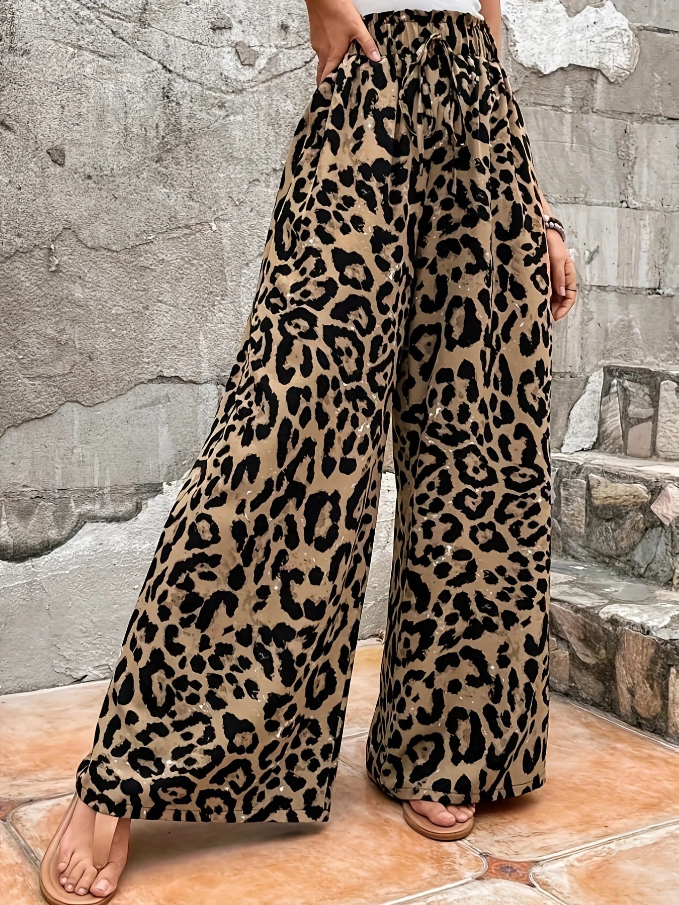 Elegant Directed Women's Loose Wide Leg Straight Pants Sophistication Comfort High Waist Long Trousers