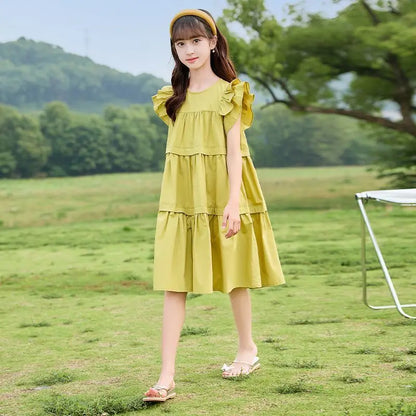 Summer Casual Dress for Kids Suit Girls Girl Children Clothes Beautiful Dresses Sunday Children's Clothing 9 Years 10 Luxury 8 7